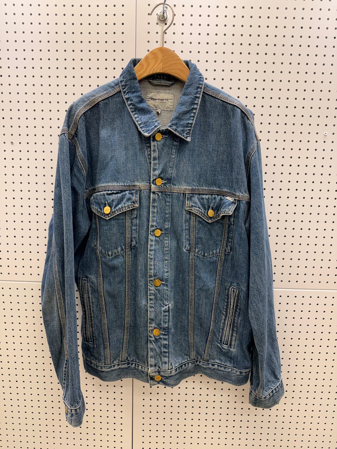 칼하트 WIP 데님 트러커 자켓 U982 상품이미지2