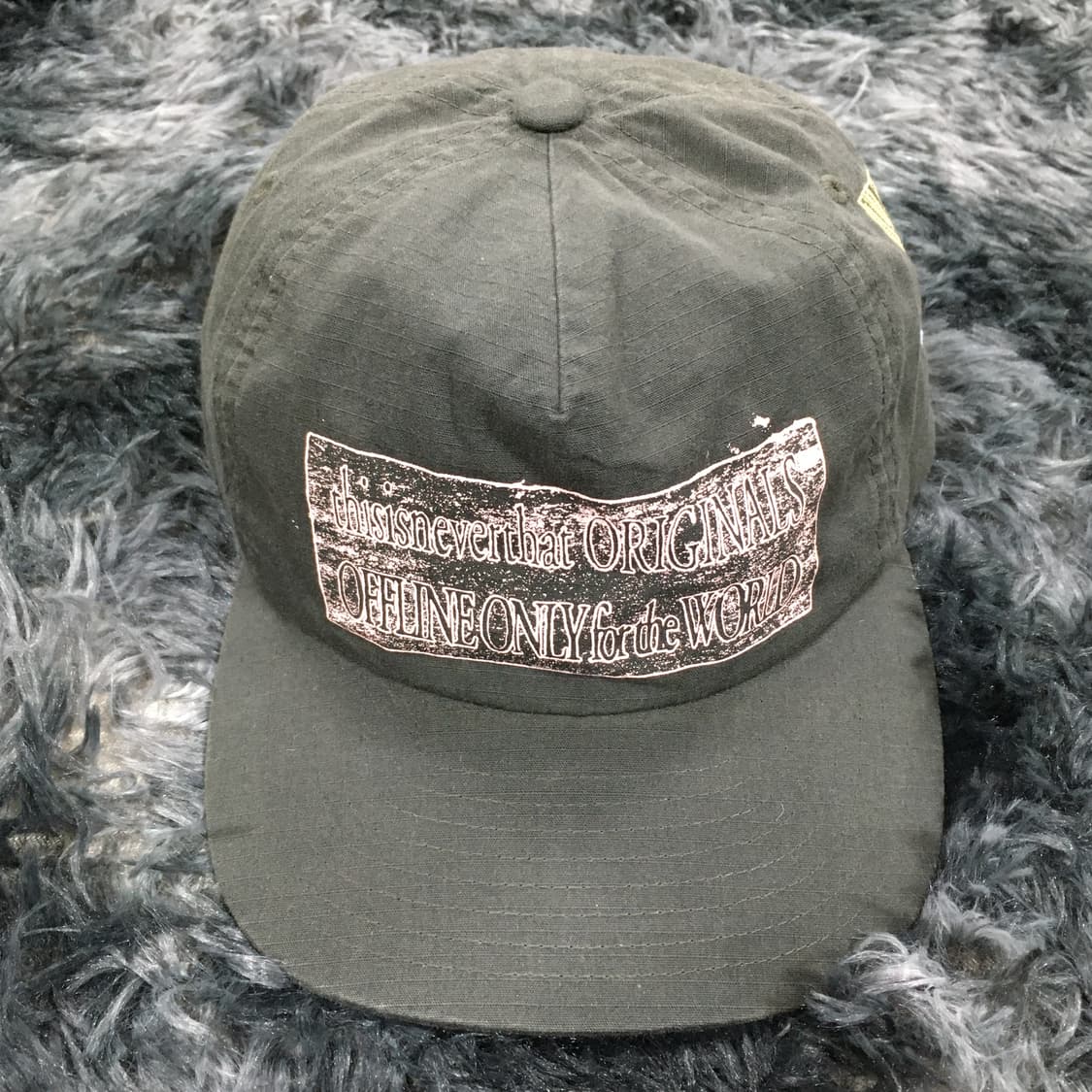 투티/0359 thisisneverthat 디네댓 카키 빈티지 모자Y2K 상품이미지3