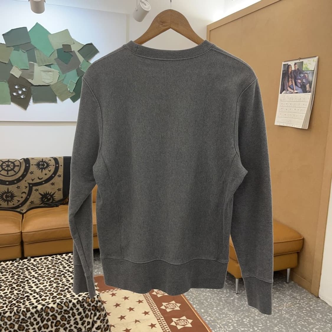 챔피온 리버스위브 웜업 빈티지 캐주얼 기모 맨투맨 M C09114 상품이미지4