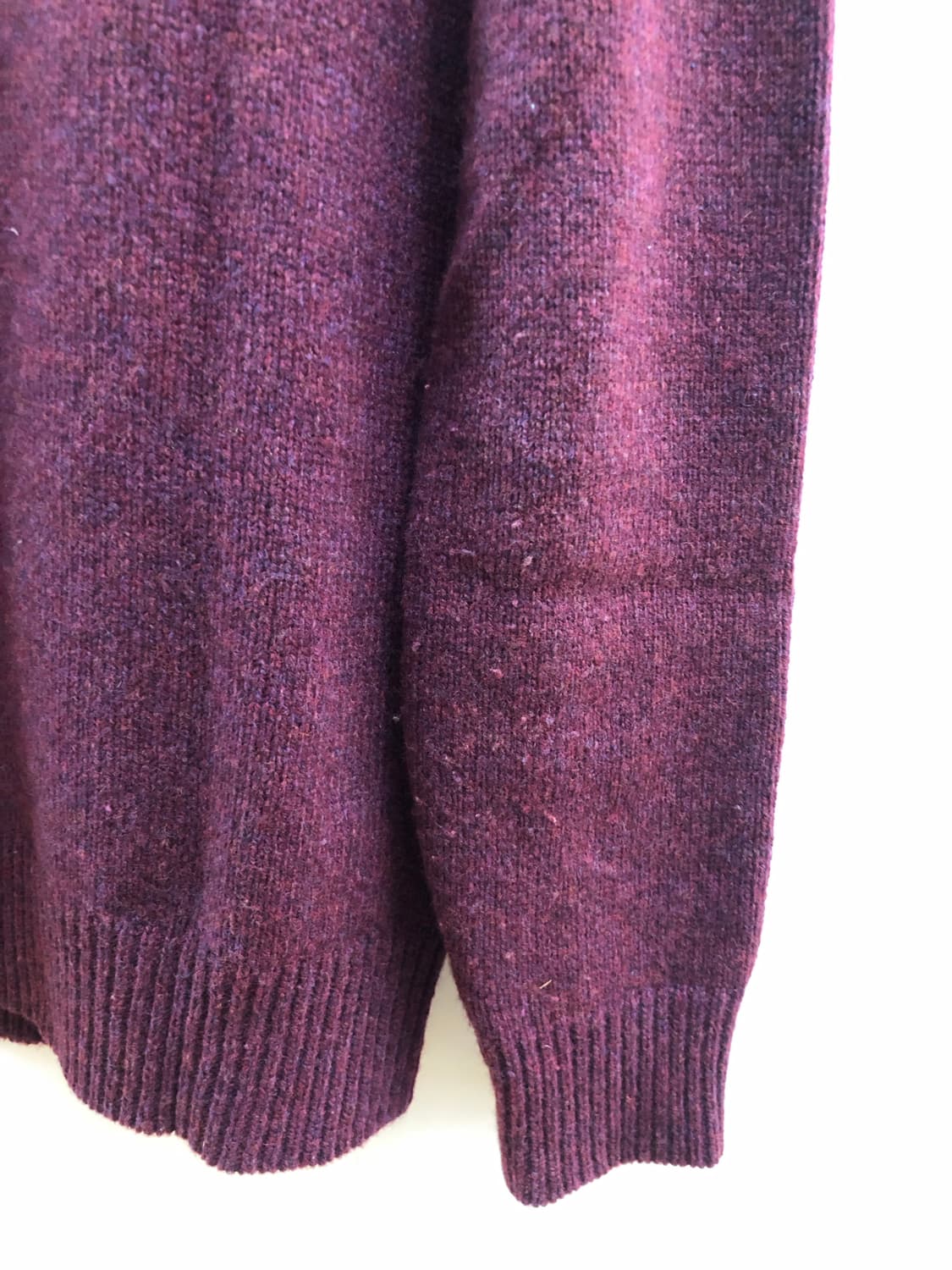 [남성L] 메종키츠네 폭스헤드 니트 버건디 상품이미지8