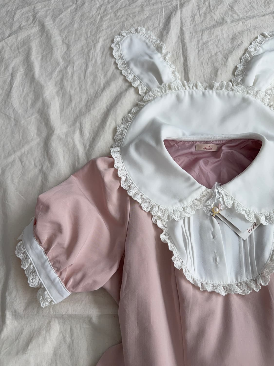 양산형 지뢰계 토끼귀 카라 원피스(새상품) 상품이미지2