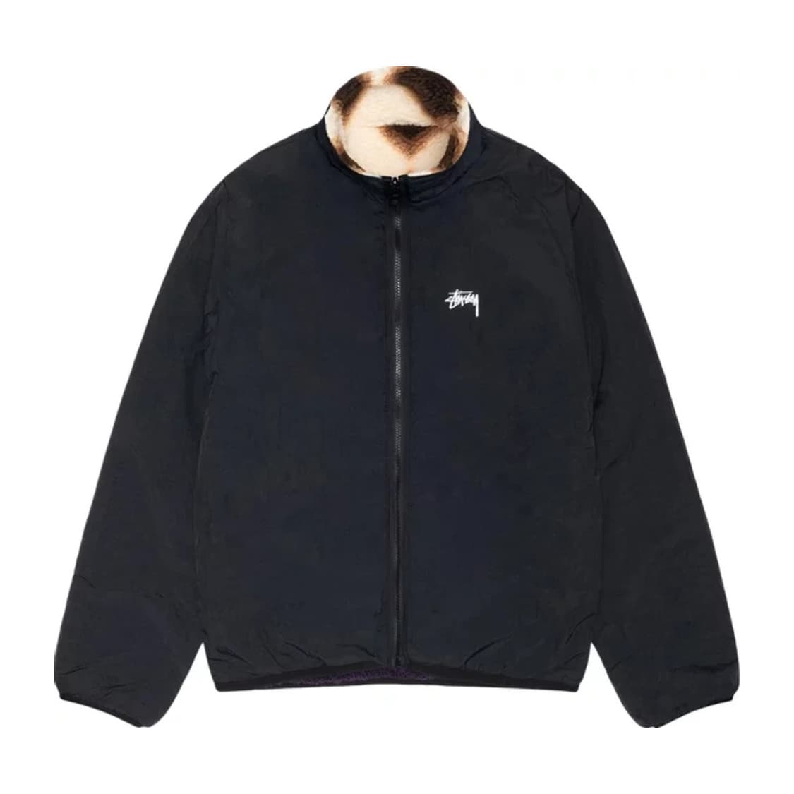 스투시 양면 후리스 다이아몬드 탄 M 상품이미지4