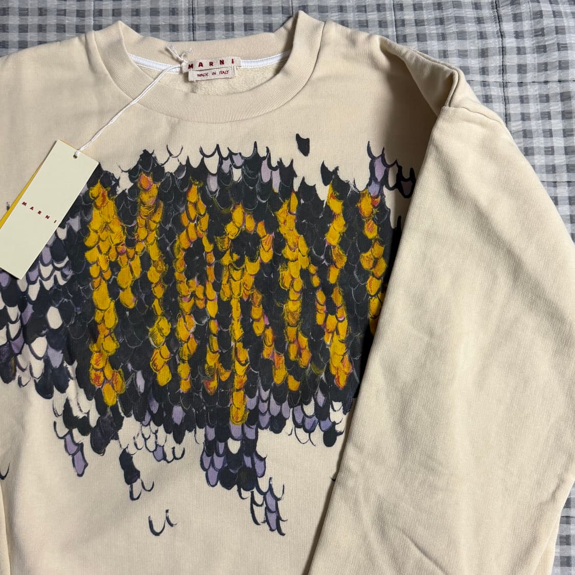 (50) Marni 마르니 로고 맨투맨 아이보리 상품이미지4