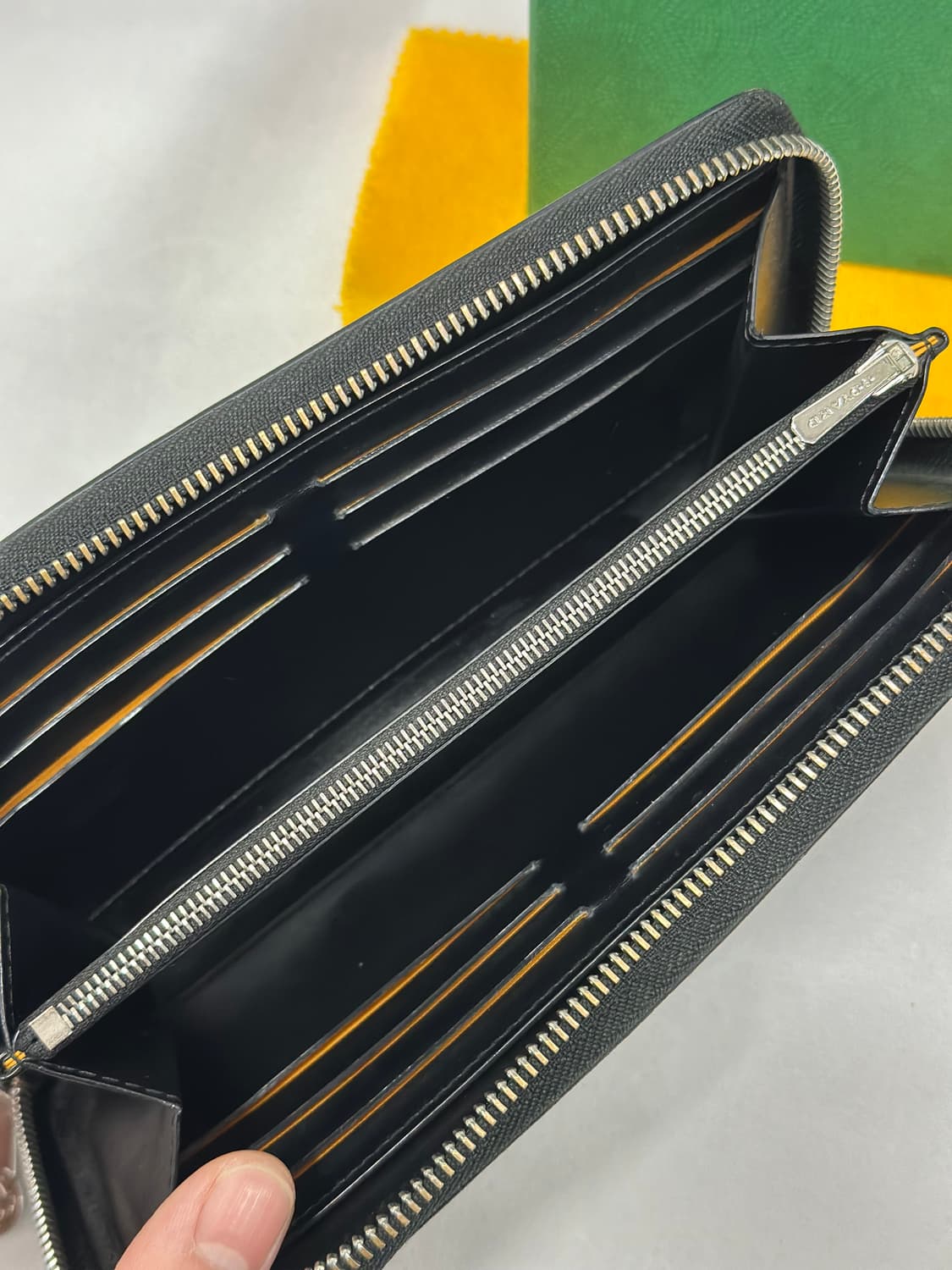 [풀구성] 고야드 마티뇽 지퍼돌이 장지갑 블랙 GM 상품이미지7