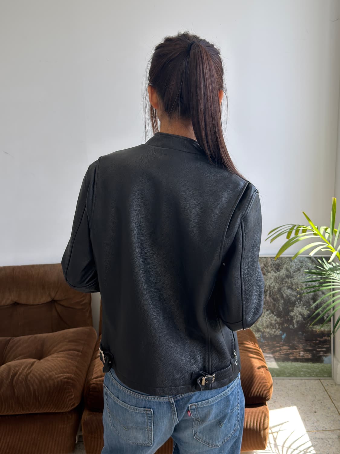 싱글 라이더 레더 자켓 상품이미지3