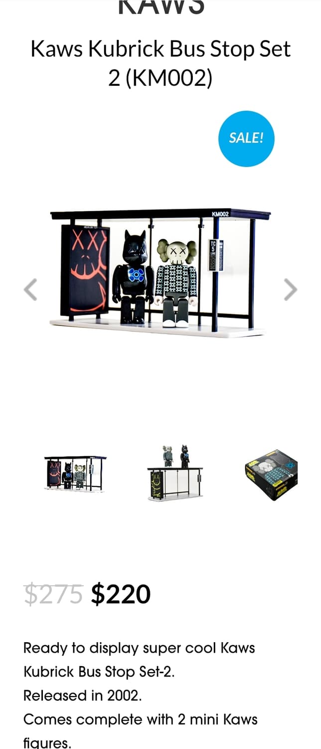 Kaws bus stop Kubrick  상품이미지1