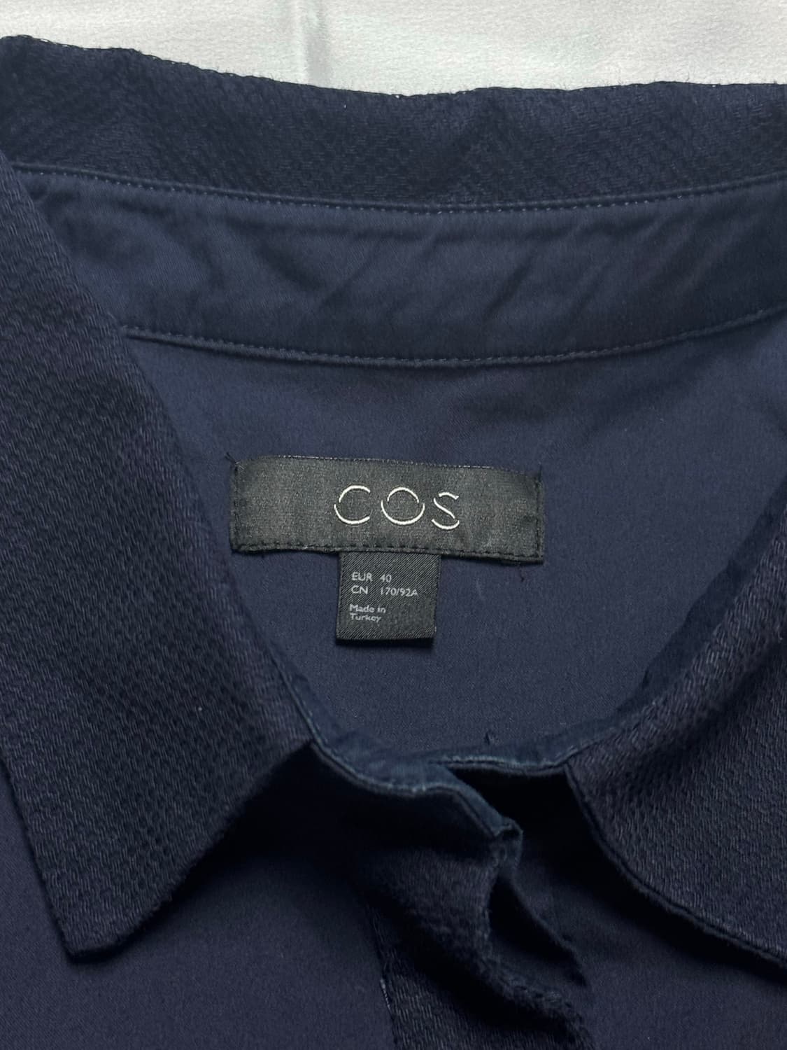 [상태A+]COS 코스 네이비 반팔 원피스 40 상품이미지3