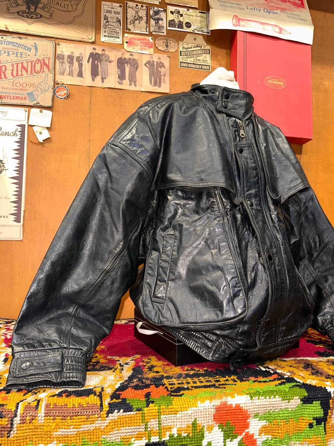 ( XL-2XL ) 가죽자켓 봄버자켓 항공점퍼 레더자켓 a2가죽자켓 상품이미지2