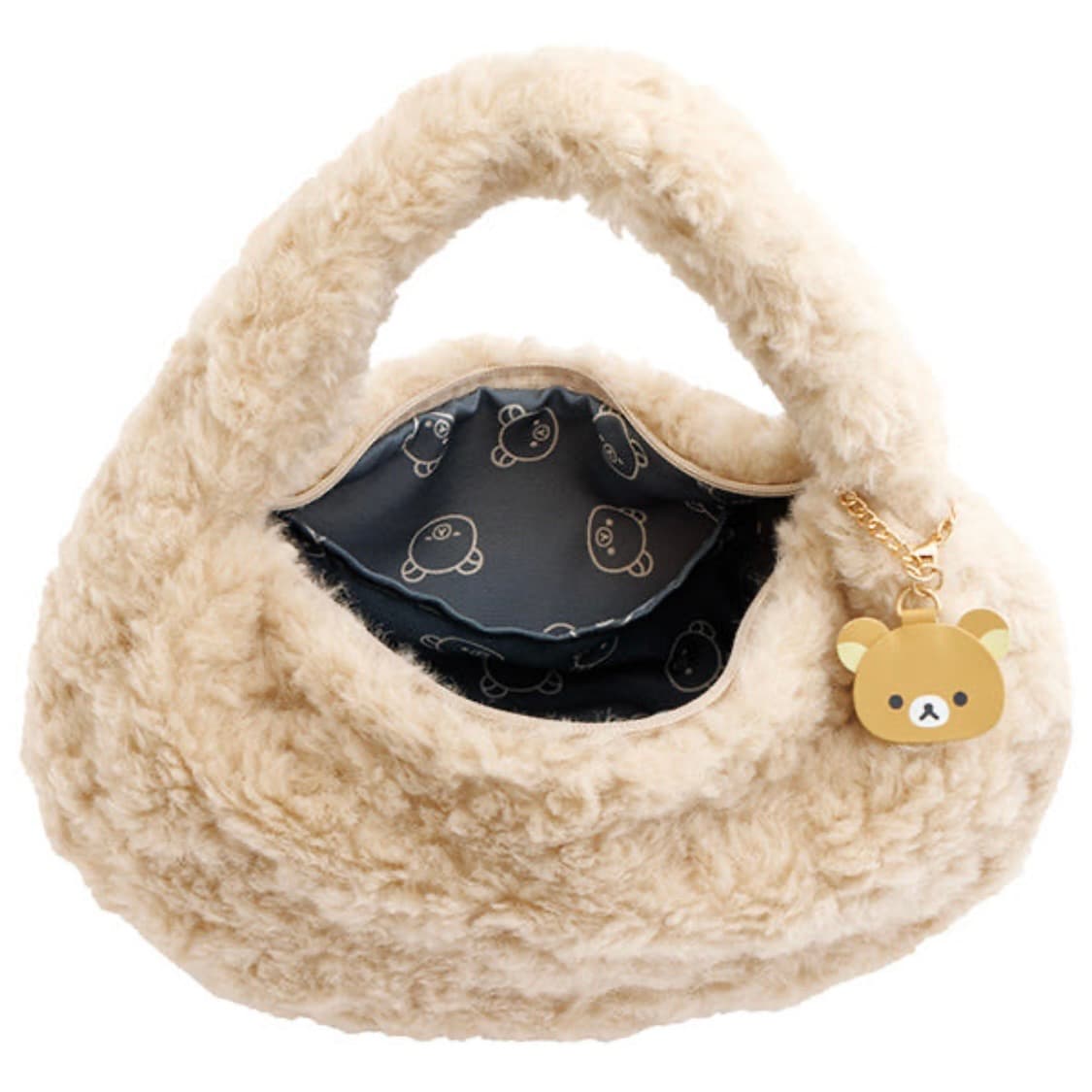 리락쿠마 뽀글이 호보백 가방 상품이미지3