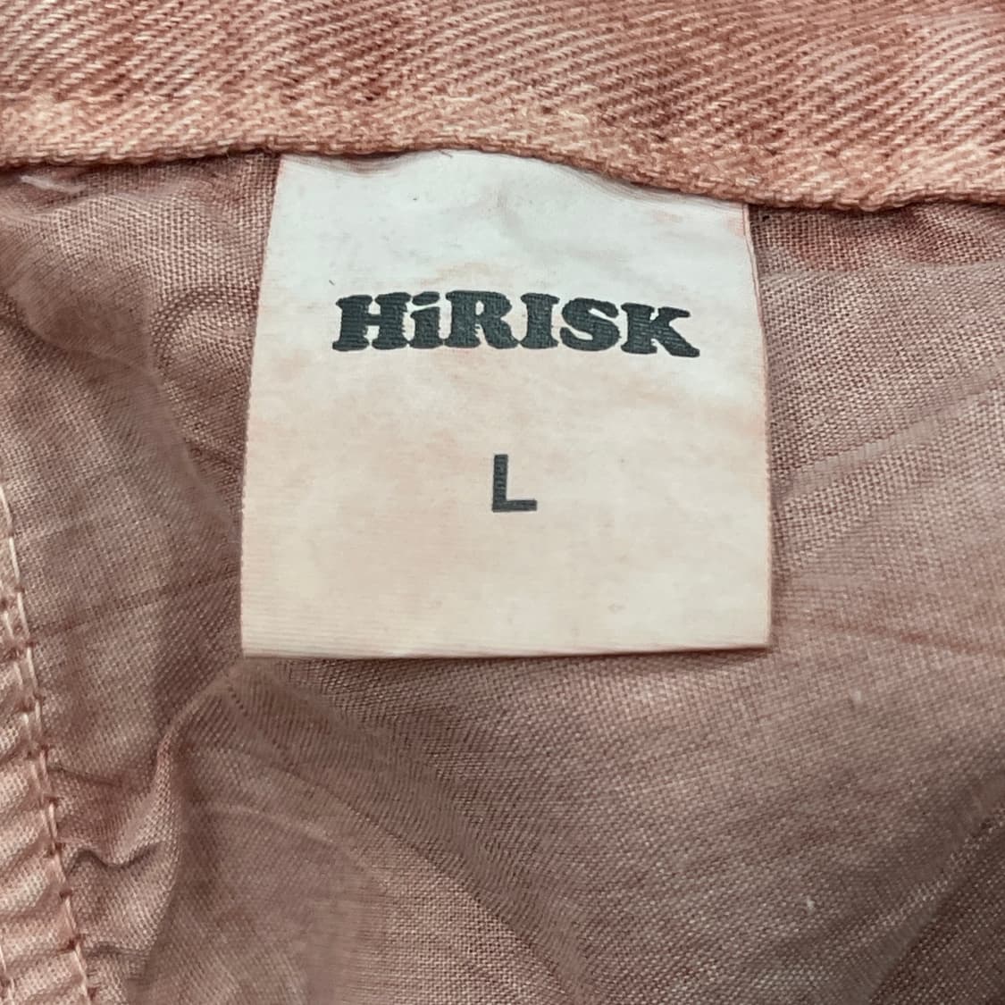HIRISK 피그먼트 워싱 와이드 포켓 카고팬츠 바지 L 상품이미지5