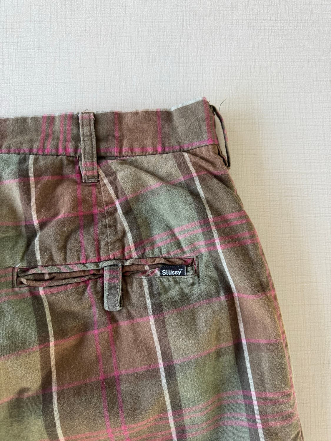00s 스투시 체크 반바지 상품이미지6