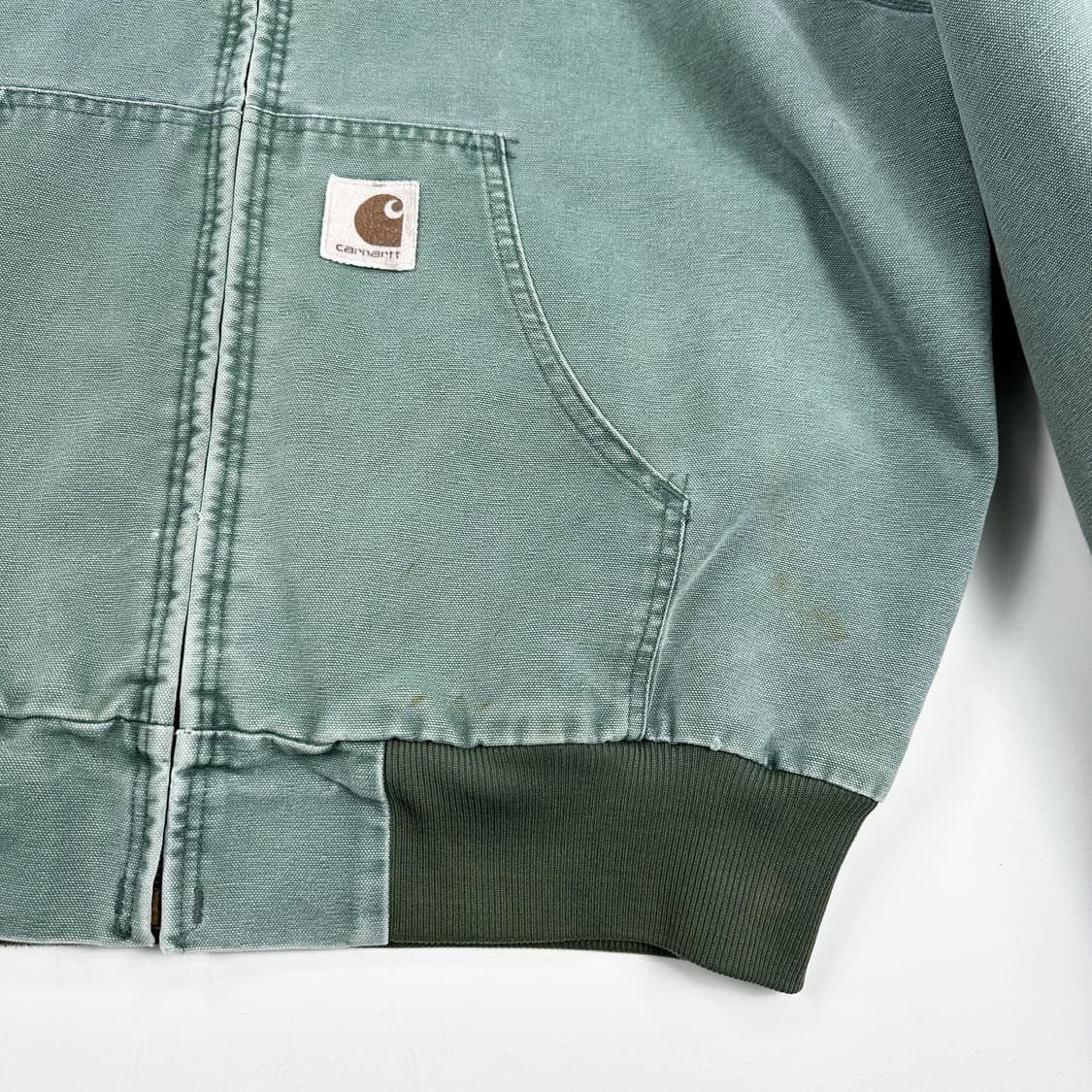 (하자존재) 칼하트 OG 덕액티브 워크자켓 민트 L 상품이미지4