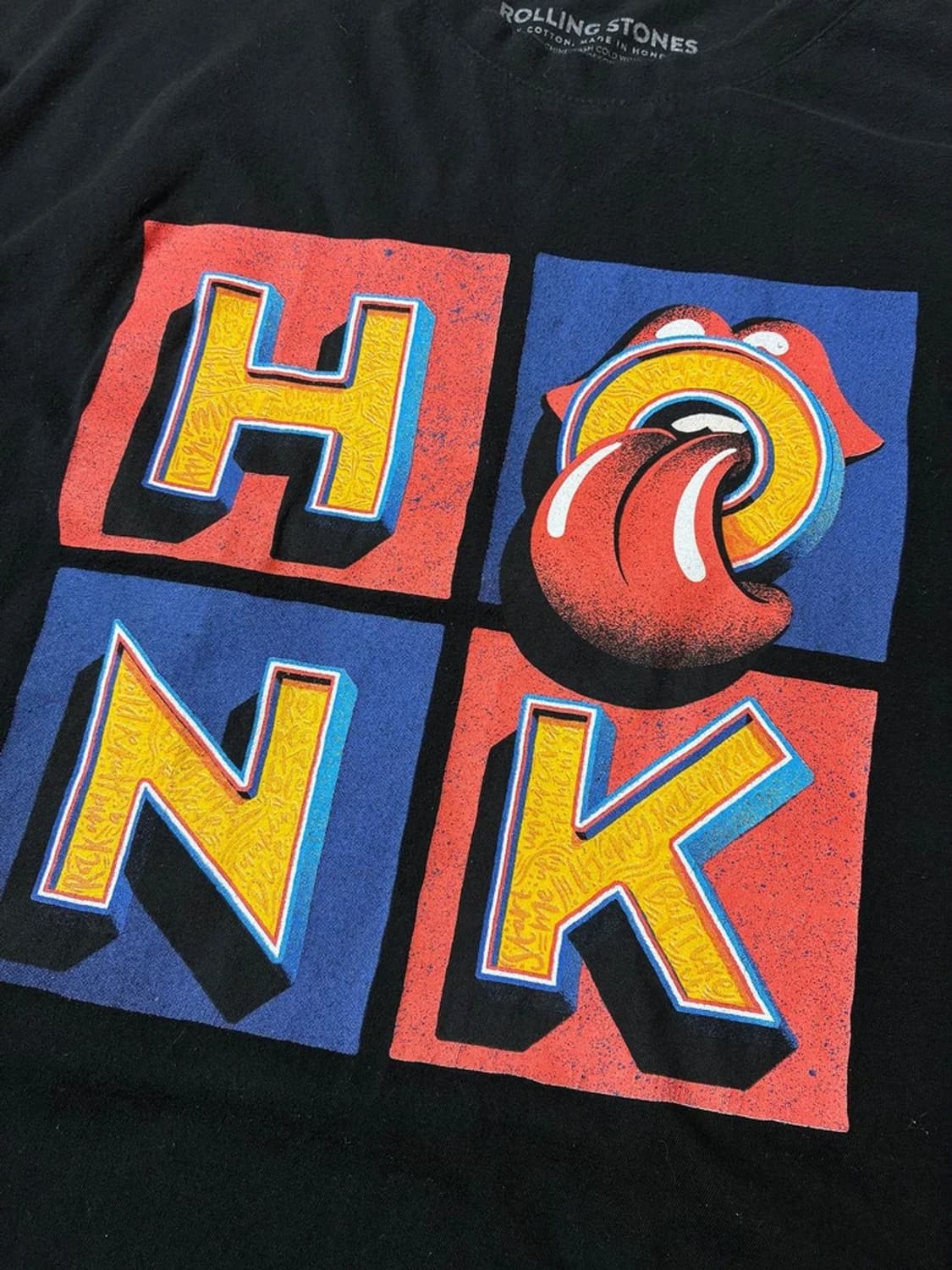 롤링 스톤즈 앨범 Honk 로고 프린트 반팔 티셔츠 PN9101 상품이미지3