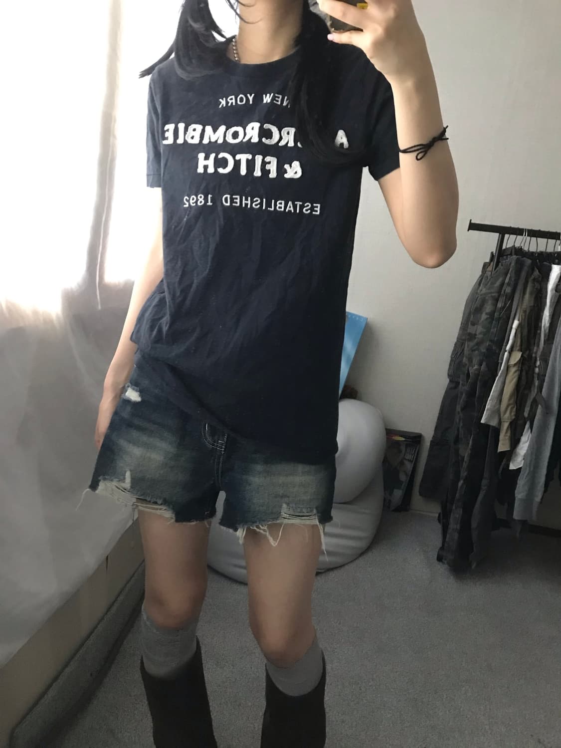 아베크롬비 네이비 반팔티셔츠 상품이미지7