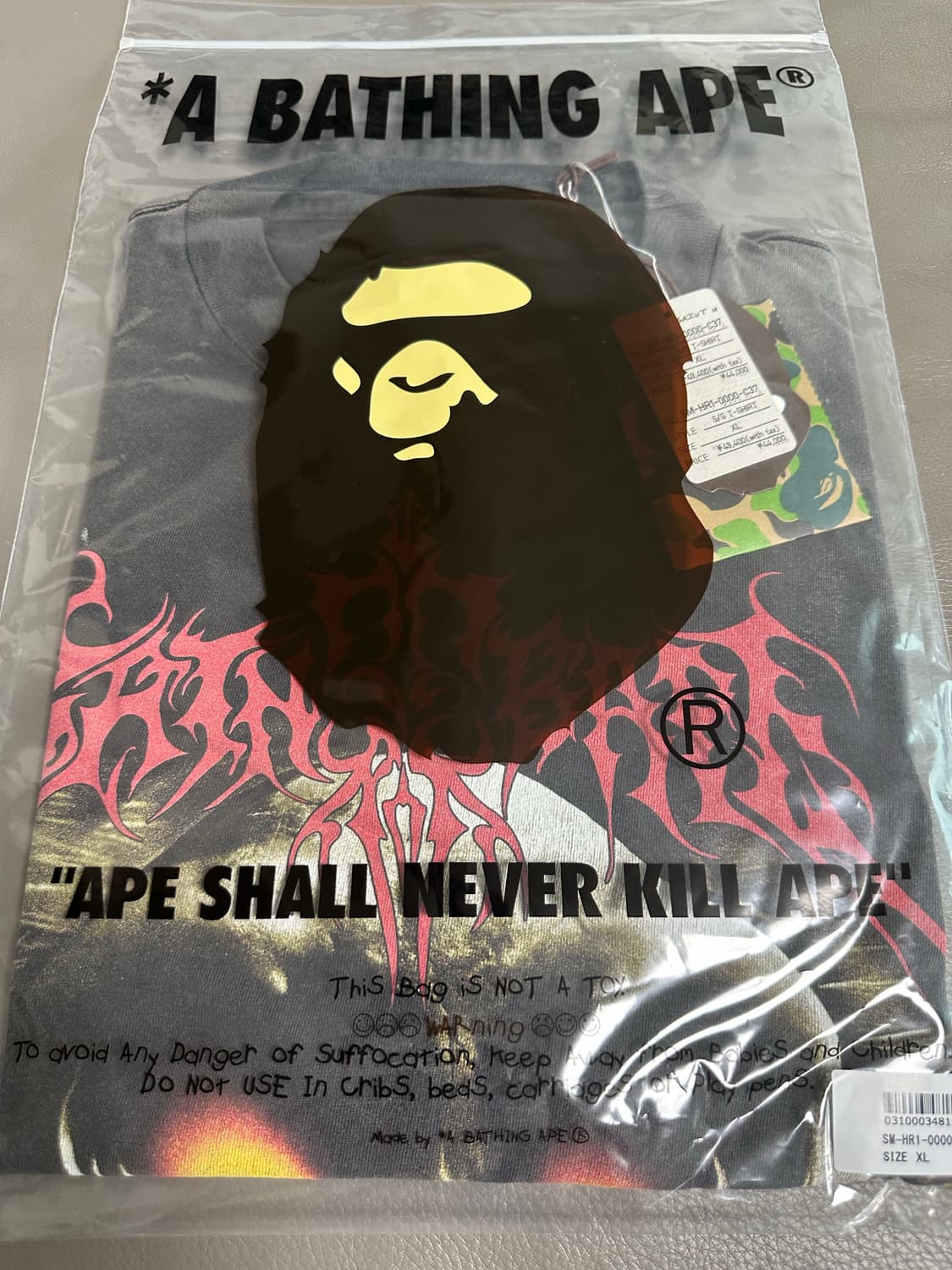 [XL]25FW 세인트미카엘 X 베이프 티셔츠 SAINT BAPE  상품이미지3