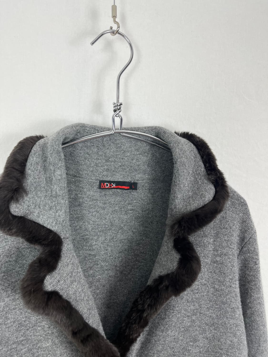 Vintage 캐시미어 혼방 토끼털 가디건 상품이미지6