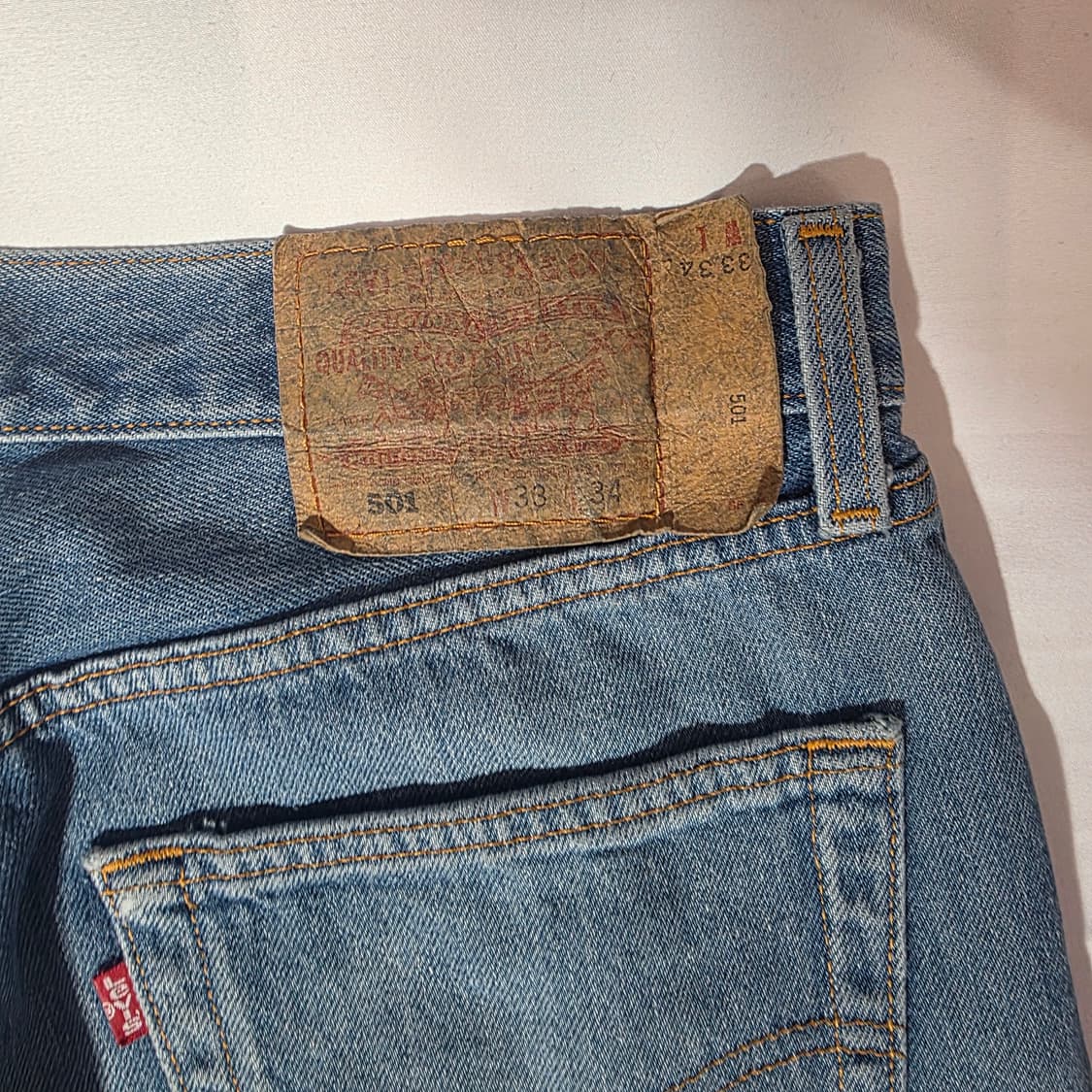 [W33L34]90s USA 리바이스 501 데님 팬츠 상품이미지8