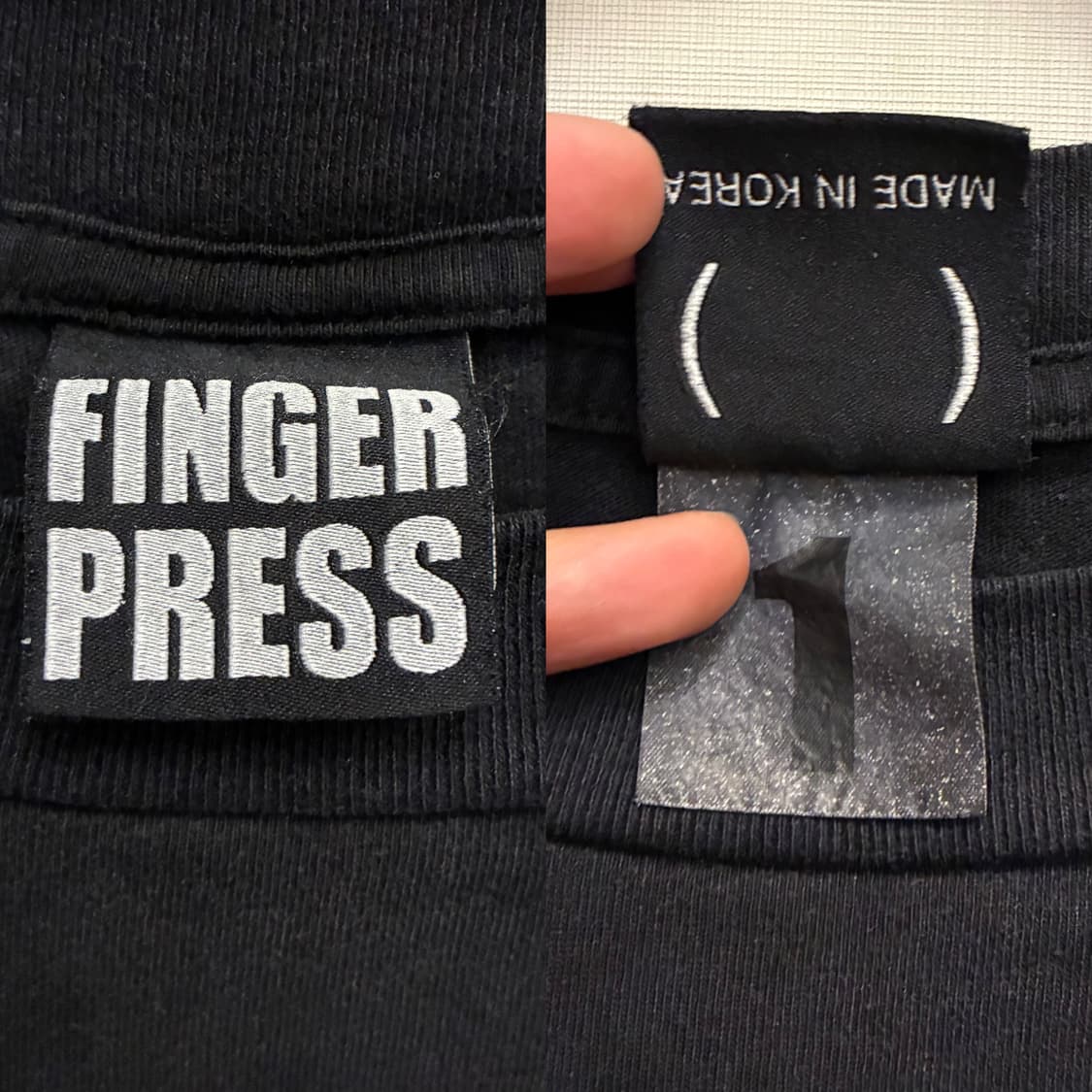 (1)핑거프레스 fh-lsv 튜블라 빈티지 롱슬리브 워시드블랙 상품이미지9