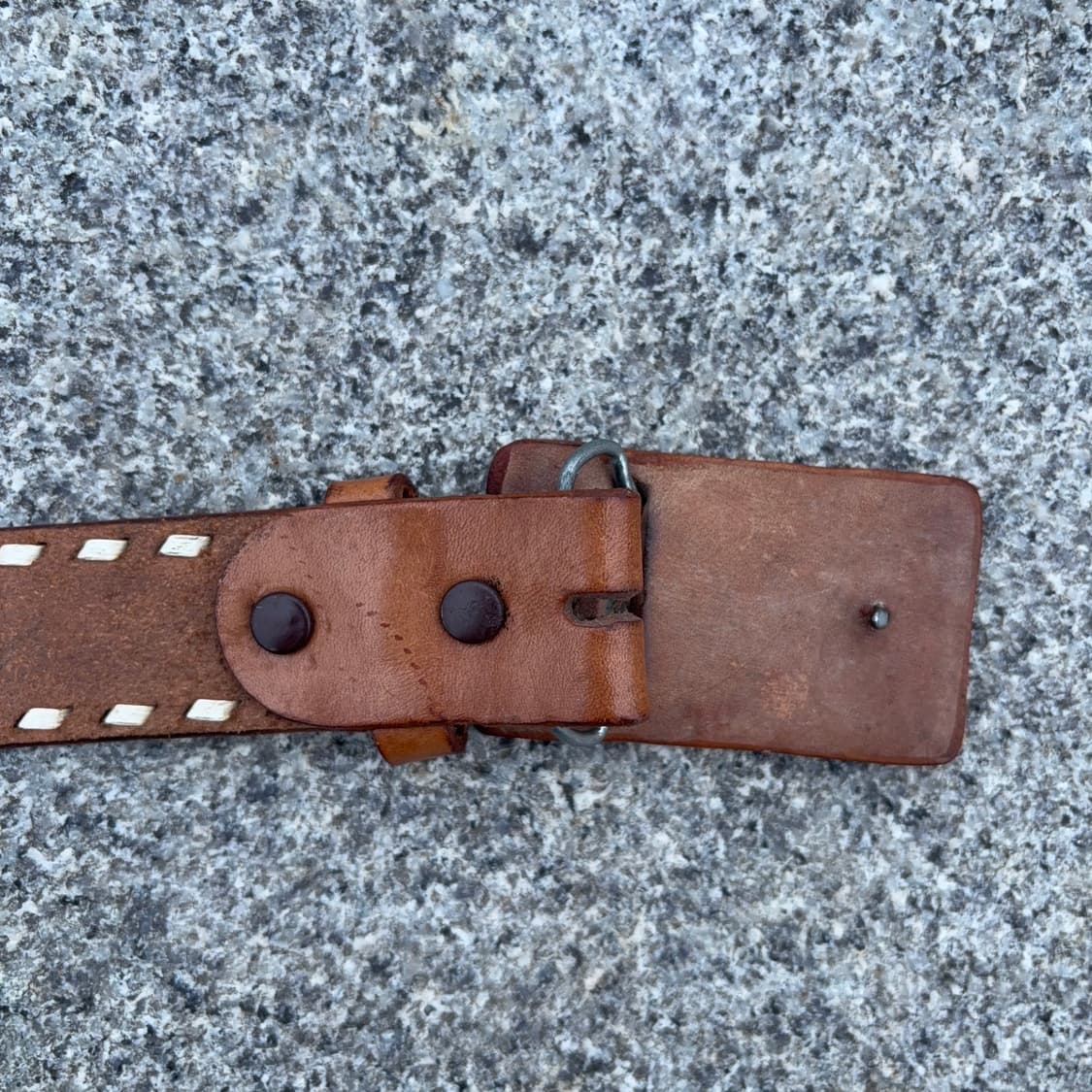 90s USA 밀러 Miller 웨스턴 웨어 카빙 레더 벨트(버클포함) 상품이미지10