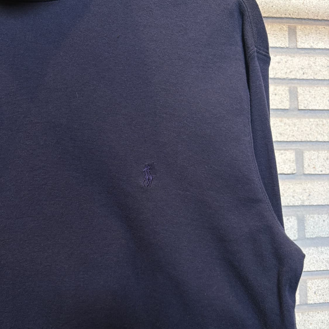 폴로 랄프로렌 하이넥 폴라 코튼 니트 포니자수 디테일 네이비 상품이미지6