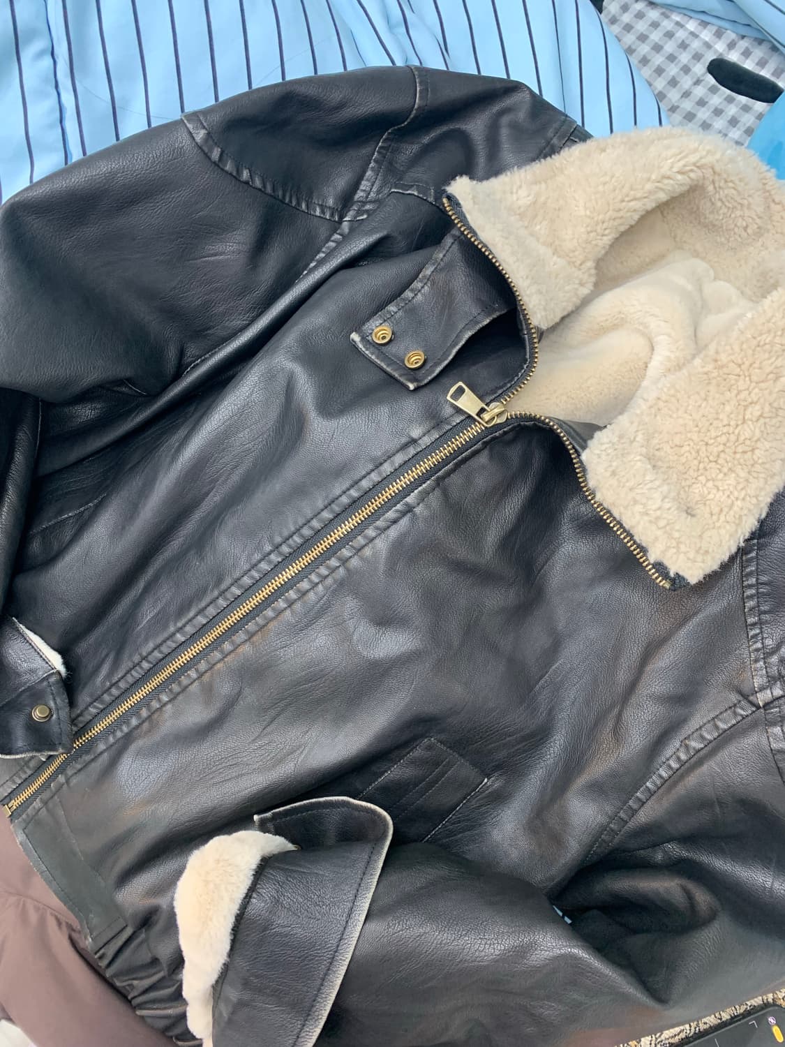 유어제이 | your.j 무스탕 레더자켓 상품이미지5