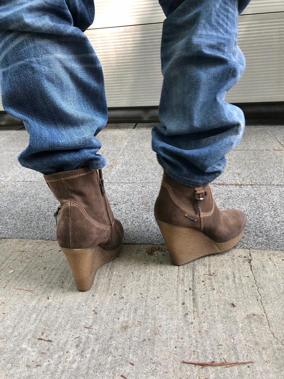 Diesel suede wedge ankle boots 상품이미지4