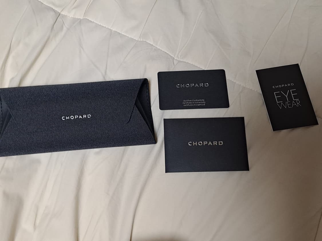 풀구성 미착용) 쇼파드 23K 안경테 상품이미지4