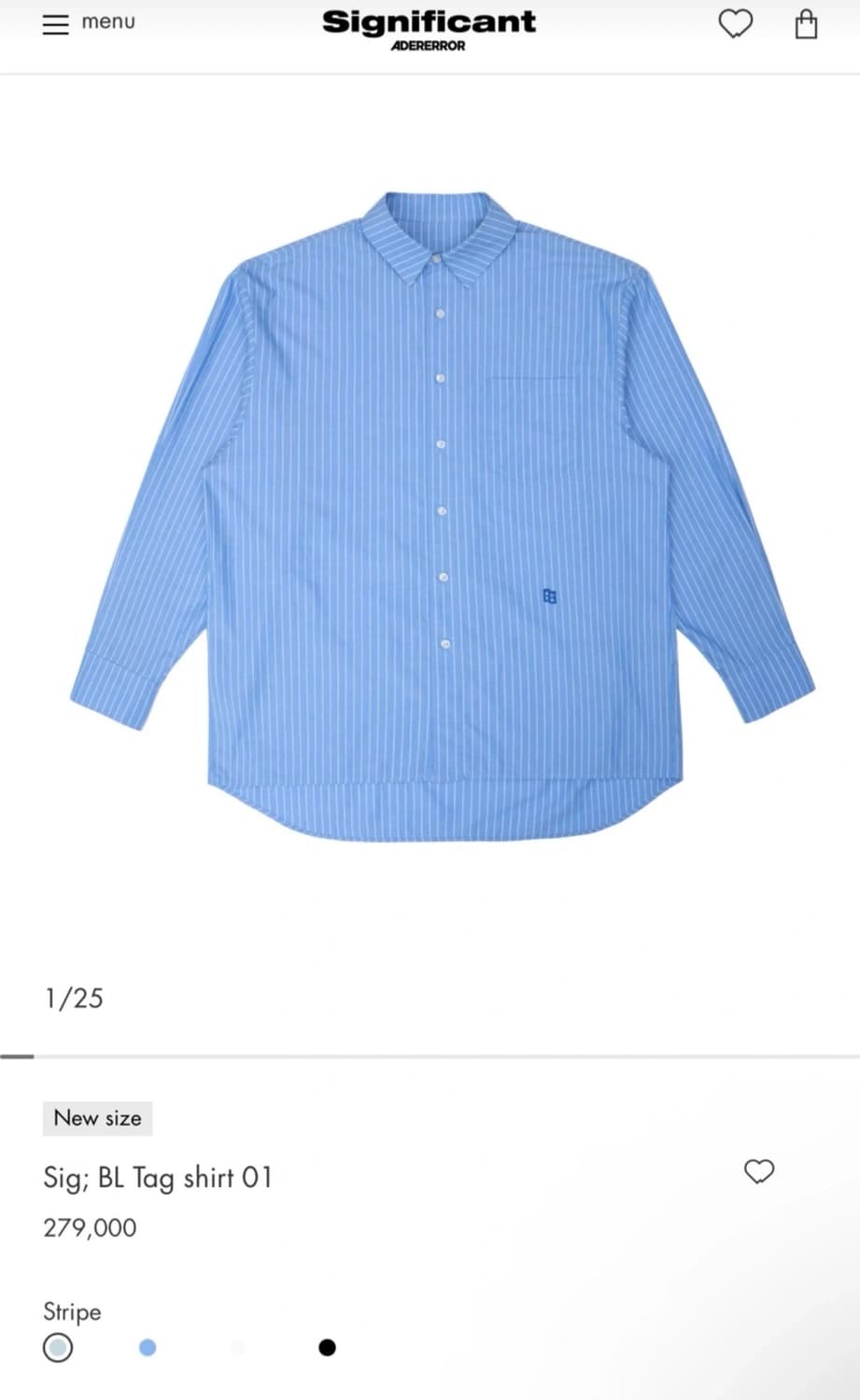 아더에러 시그니피컨트 셔츠 상품이미지1