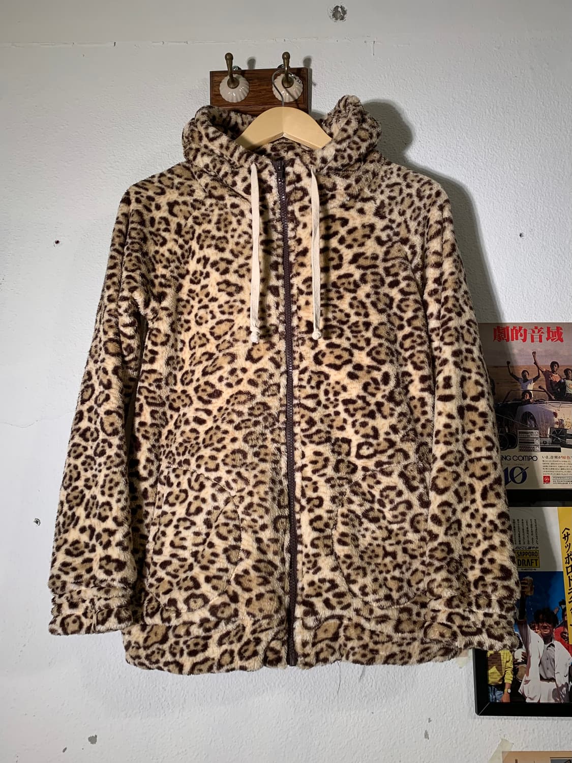 빔즈하트 레오파드 플리스 후드집업  상품이미지1