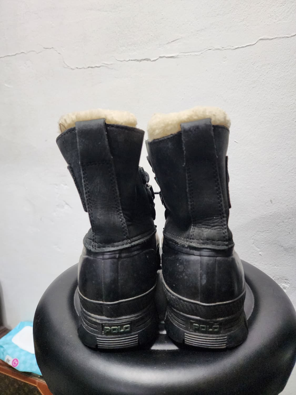 폴로 아메카지 레인 무스탕 덕부츠 상품이미지2