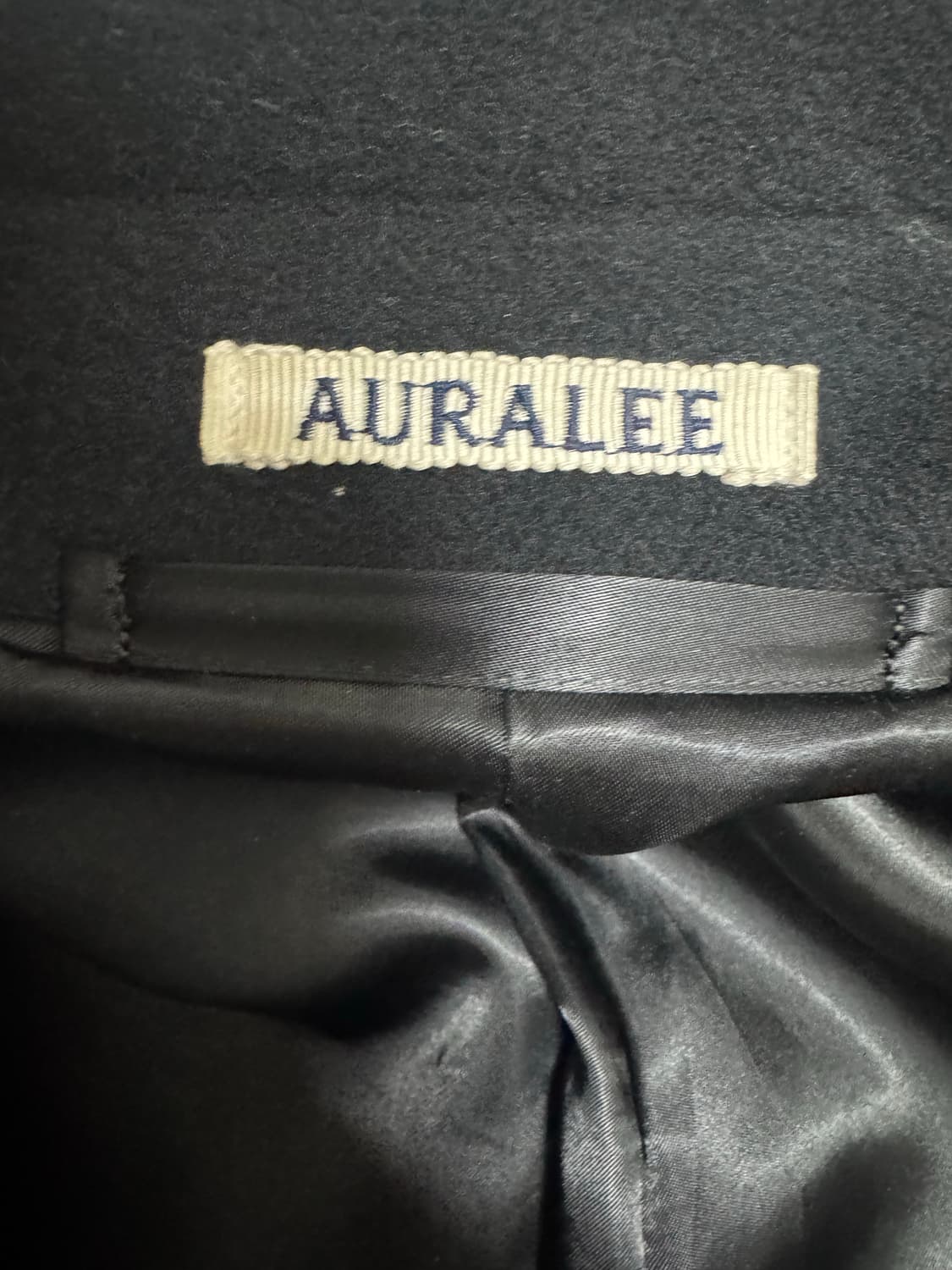 오라리(auralee)  캐시미어 울 모저코트 black 4size 상품이미지3