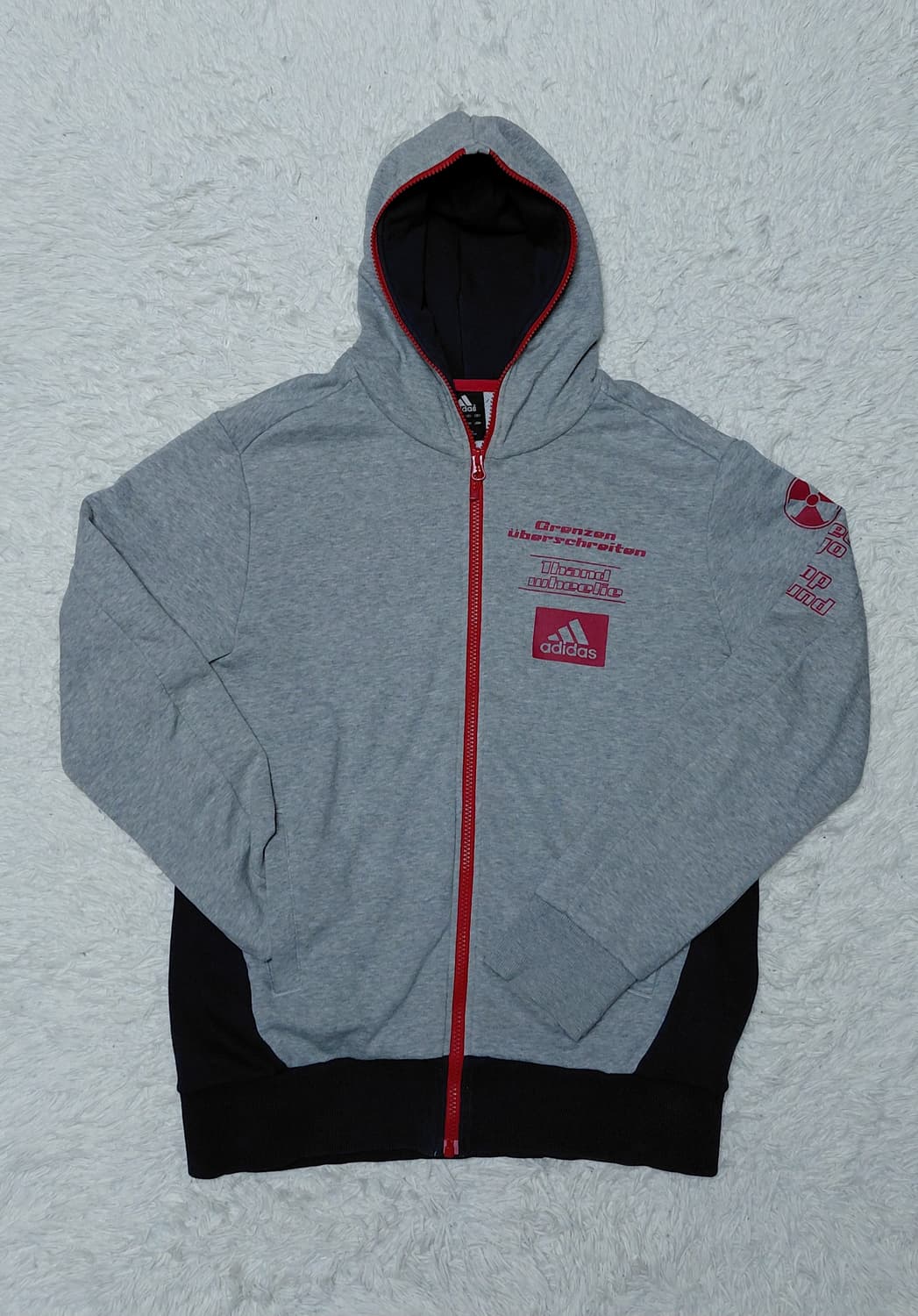 아디다스 CLIMALITE 후드 집업 L 상품이미지1