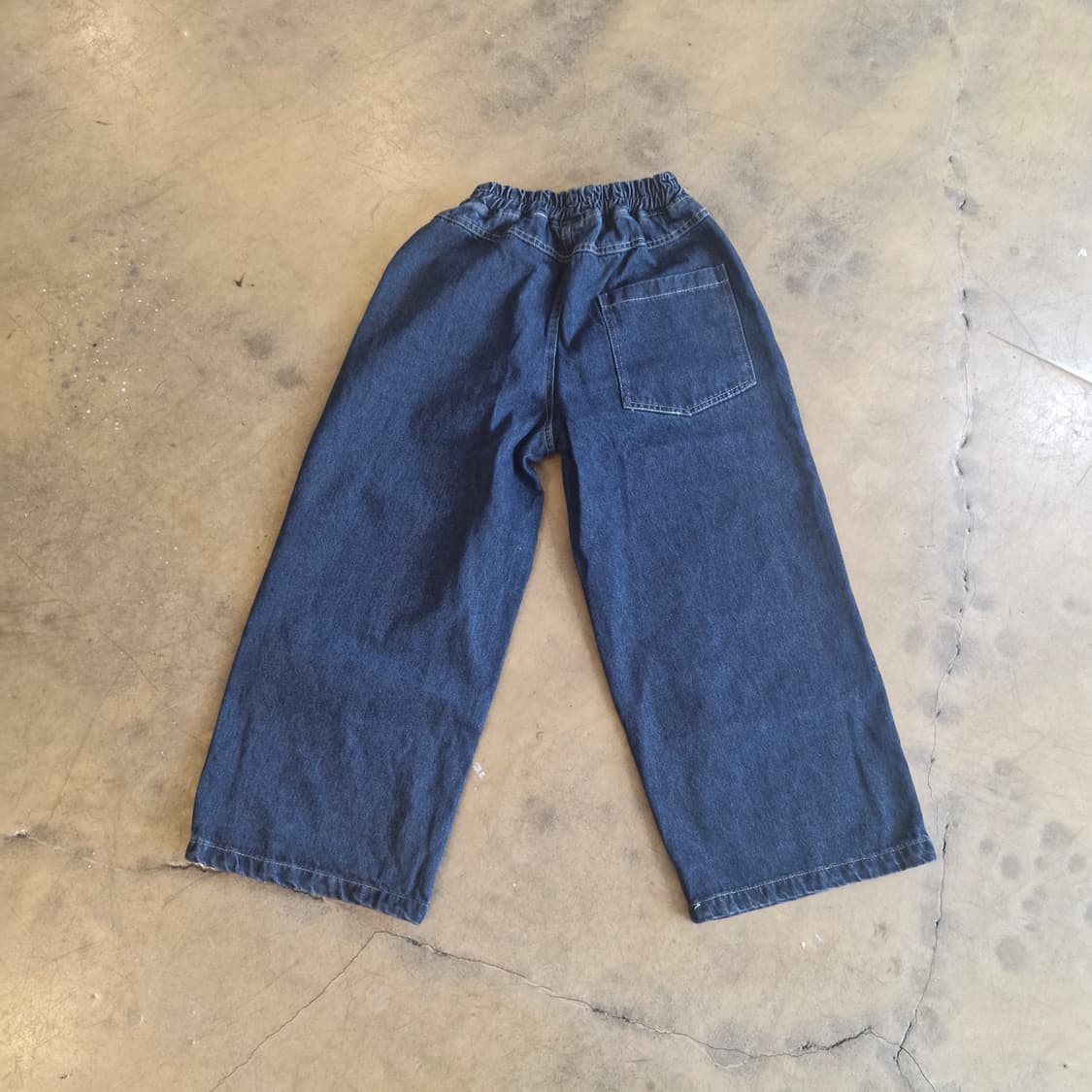 프리사이즈 7부 밴딩 데님 팬츠 새상품 ~28 상품이미지5