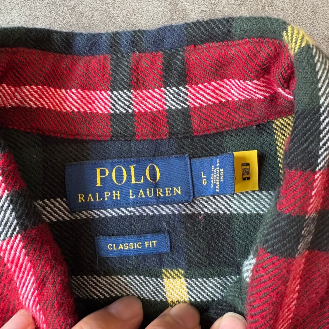 폴로 국내 정품 플란넬 해비 코튼 셔츠 상품이미지6