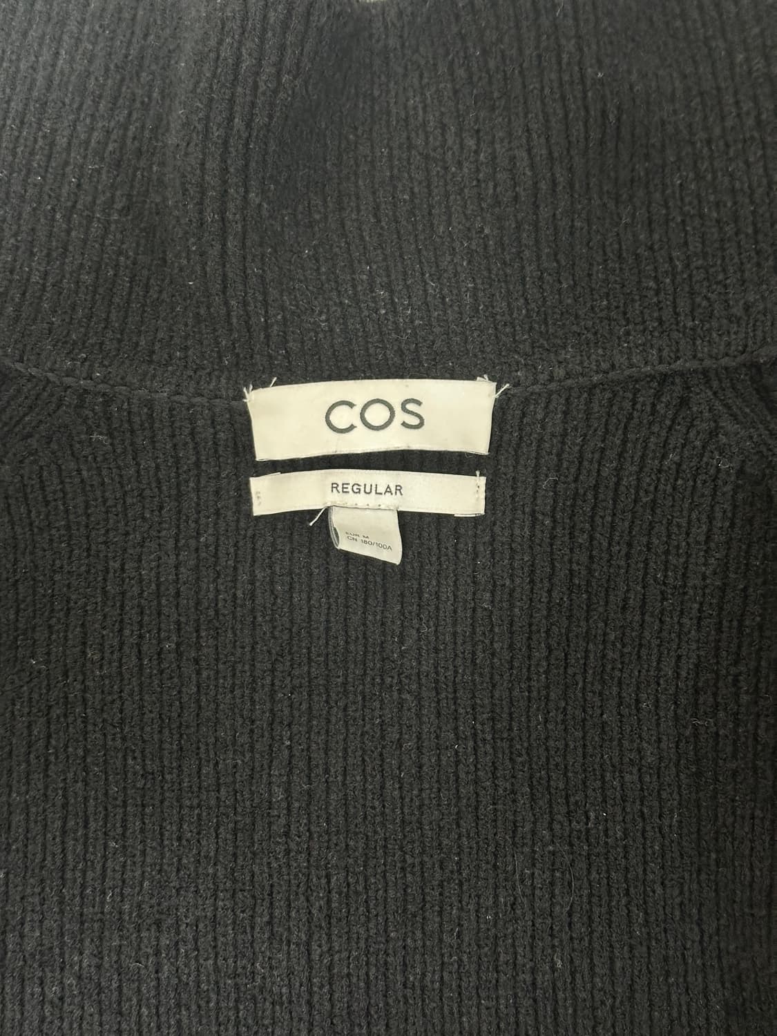 코스 부클레 가디건 블랙 M  상품이미지3