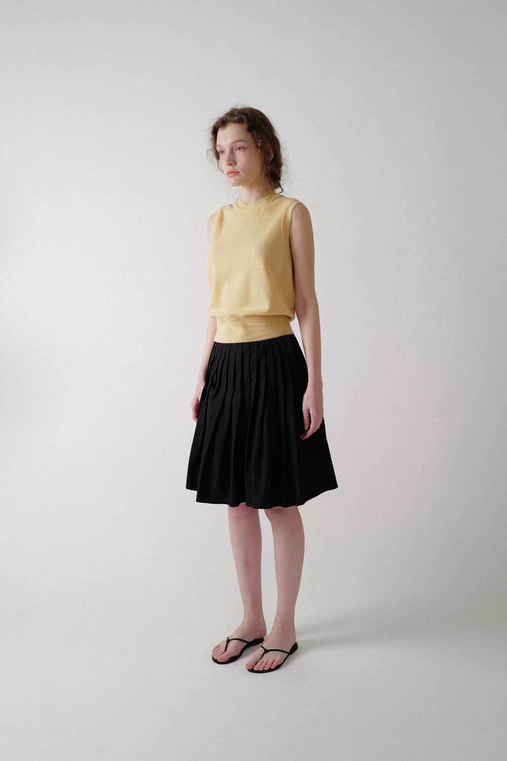 낫띵리튼 Sai cotton pleated skirt 상품이미지3