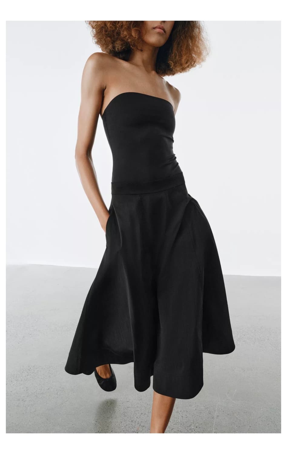 Zara 자라 ZW 컬렉션 케이프 미디 스커트 상품이미지2