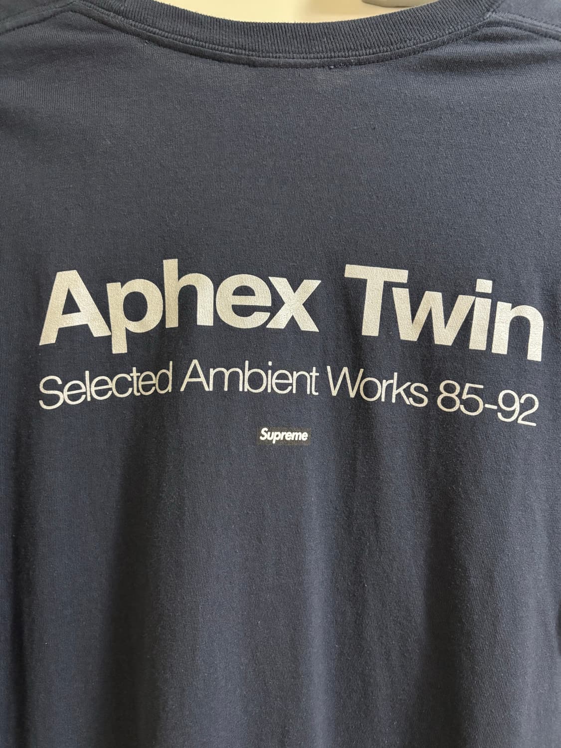 슈프림 aphex twin 티셔츠 네이비 상품이미지4