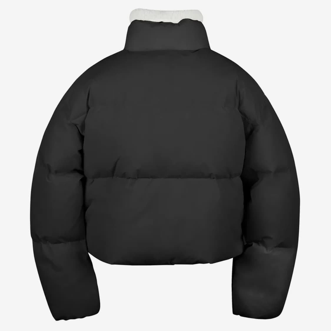 코드그라피 넥워머 크롭 에센셜 패딩_블랙 상품이미지4