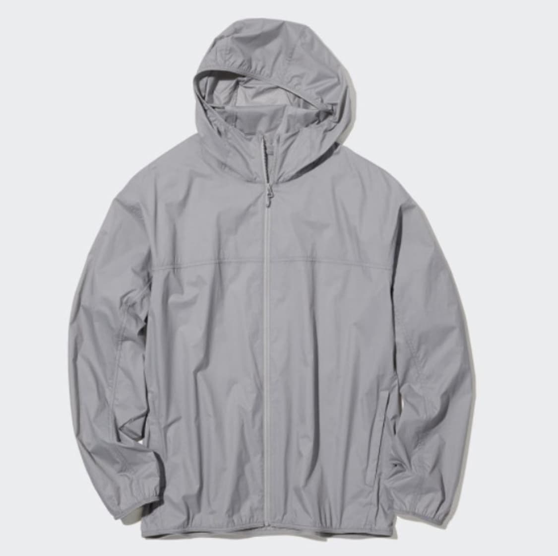 유니클로 남성용 포켓터블 UV 프로텍션 파카 그레이, L 상품이미지1