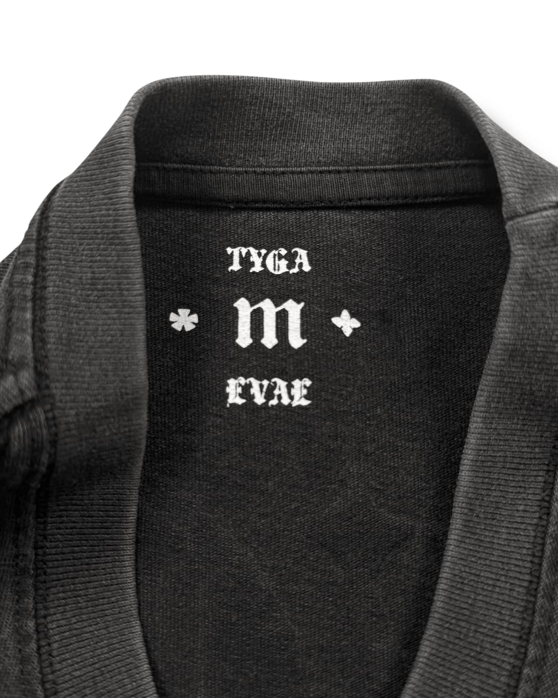 EVAE MOB X 타이가 아트워크 워싱 블랙 반팔 티셔츠 상품이미지7