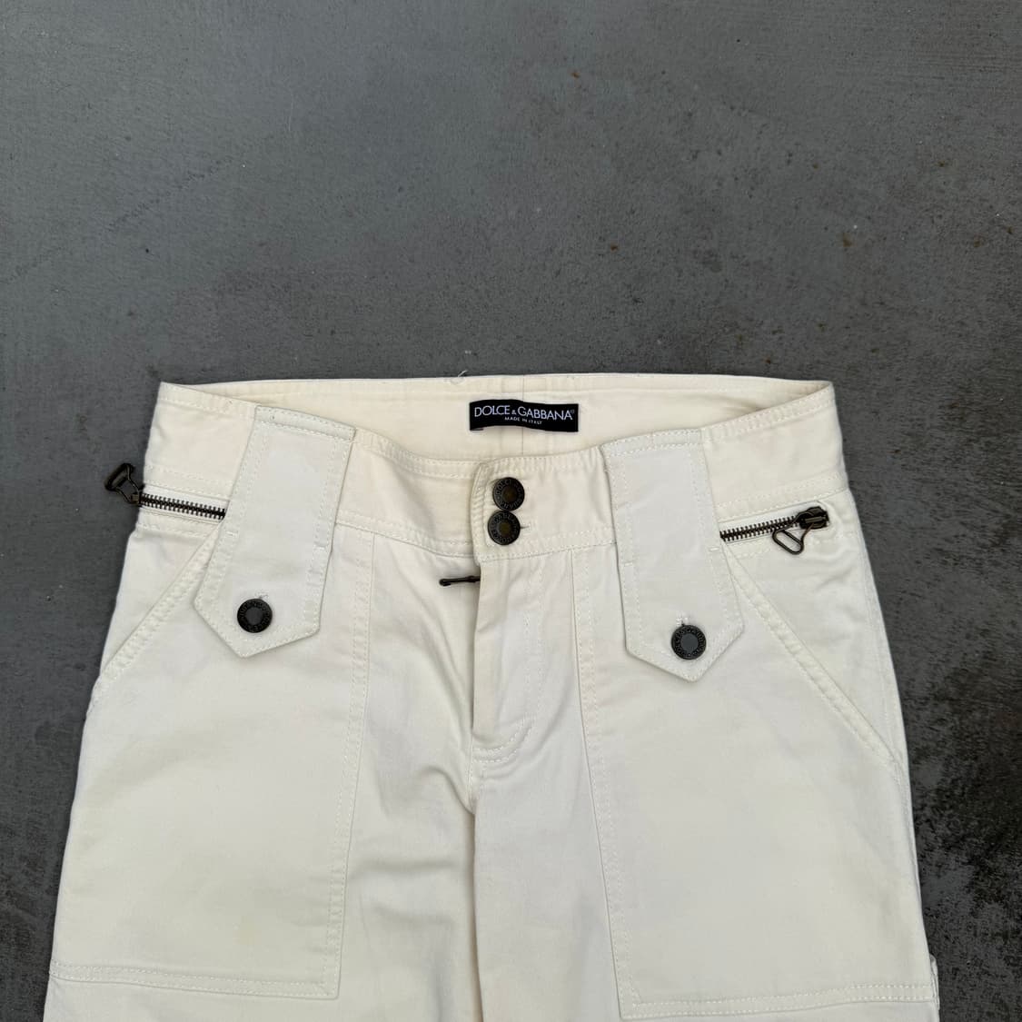돌체앤가바나 화이트 카프리 팬츠 상품이미지2