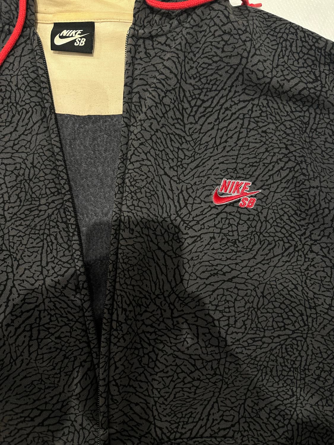 나이키 코끼리(시멘트) 패턴 후드집업 XL 사이즈 상품이미지2