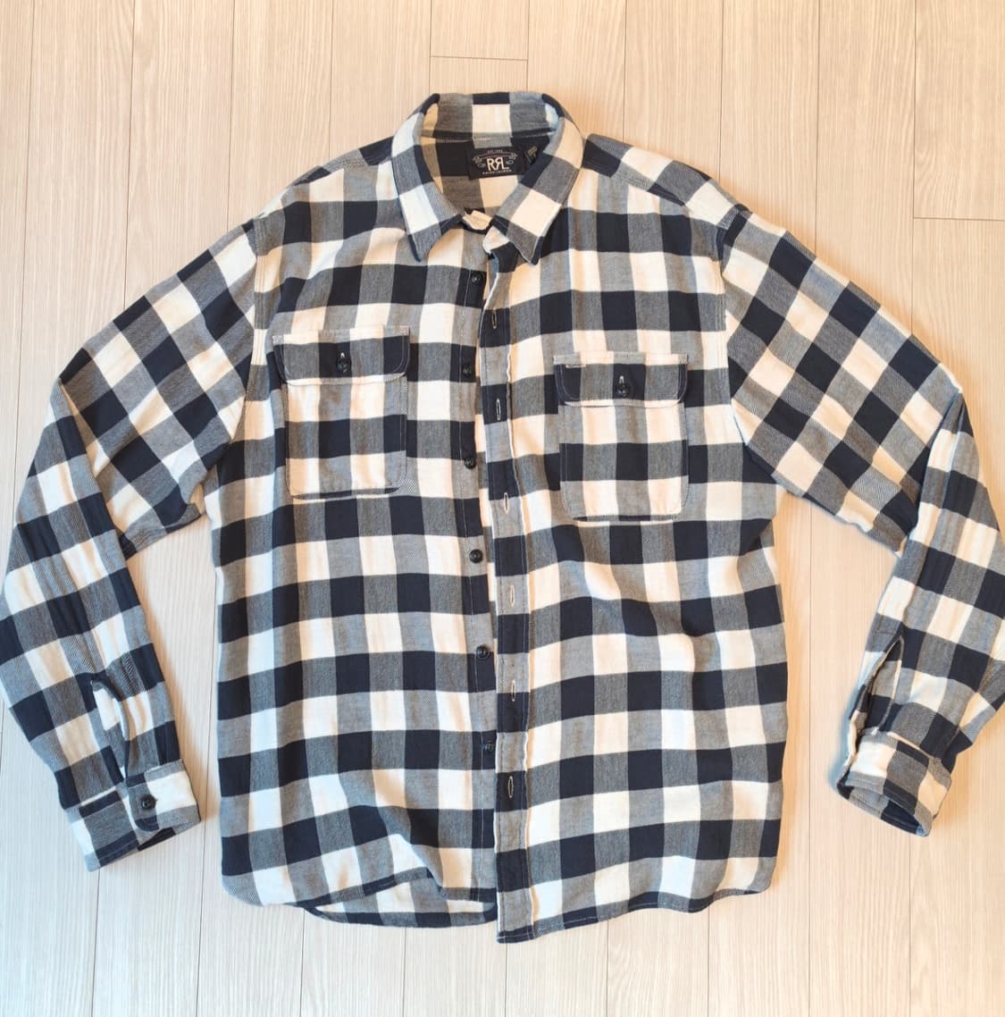 더블알엘 rrl 버팔로 체크 트윌 워크셔츠 L 상품이미지2