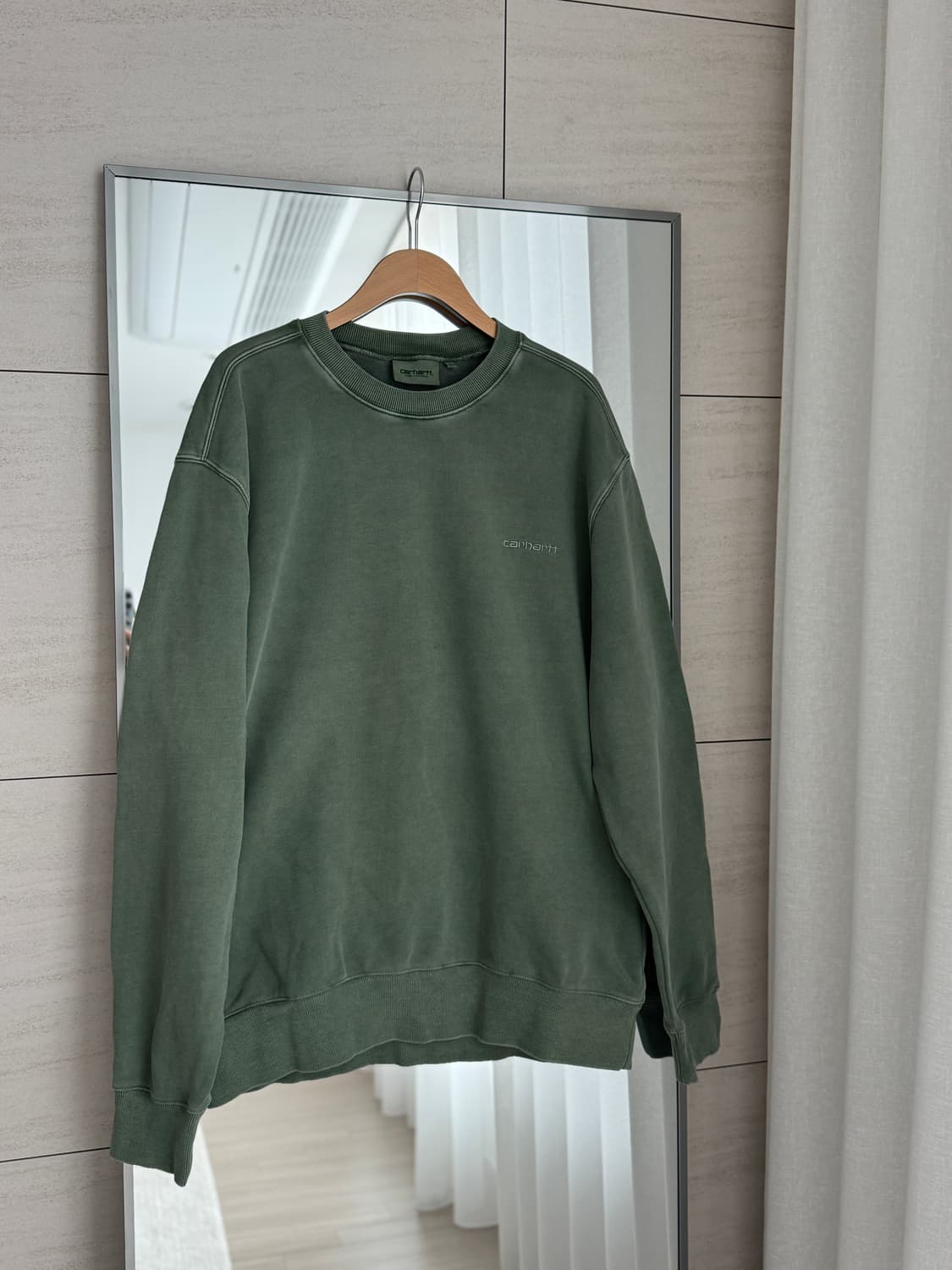 🖤 칼하트 워싱 크루넥 맨투맨 스웻셔츠 상품이미지3