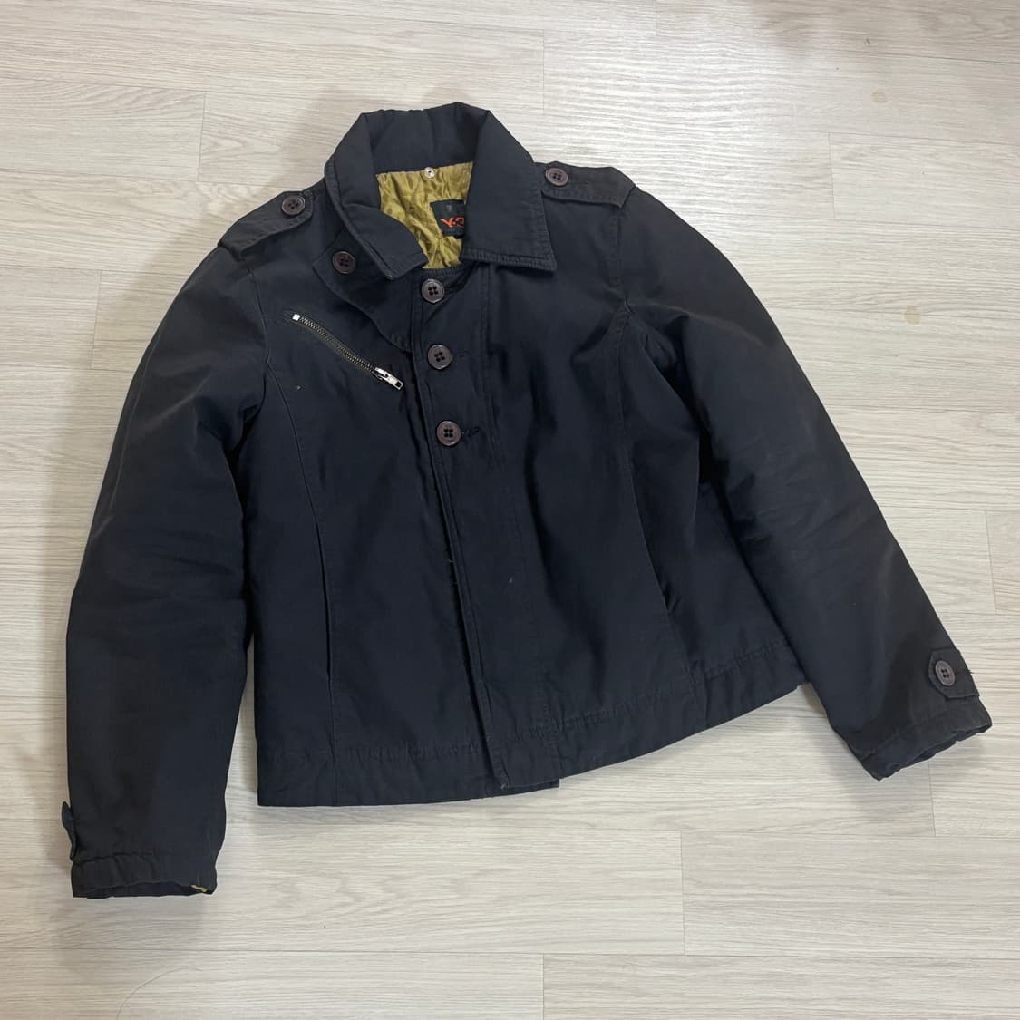 Y-3 하프 히든 버튼 코튼 자켓 상품이미지1