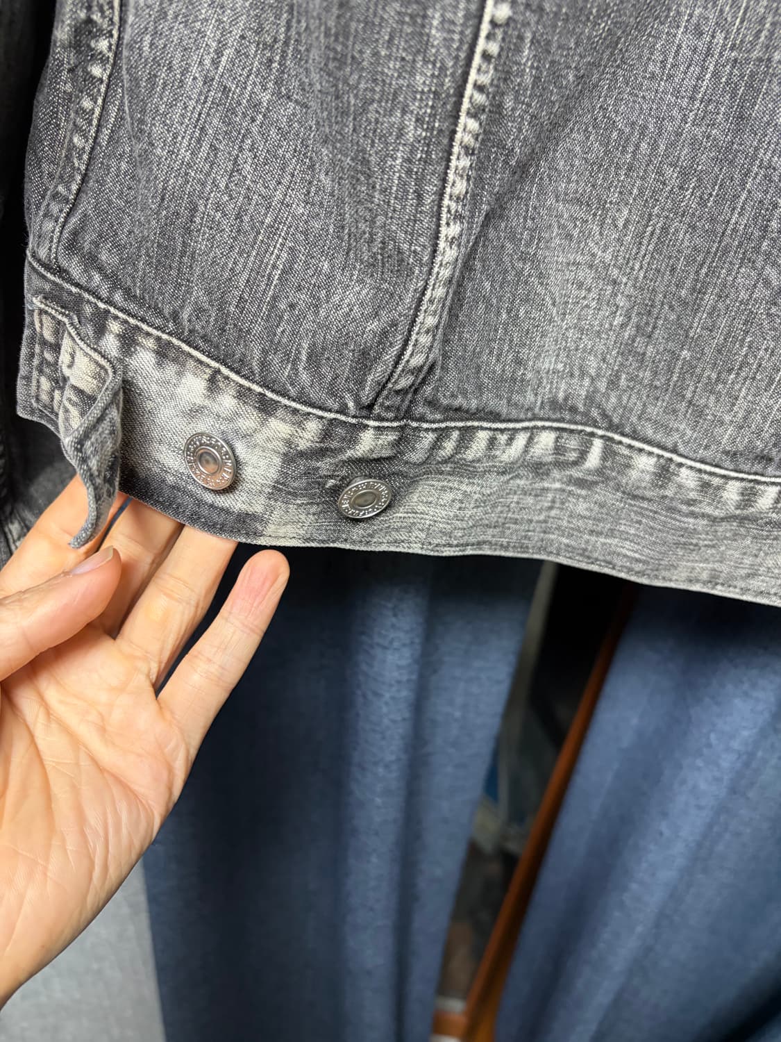 04ss 요지 야마모토 흑청데님자켓 상품이미지4