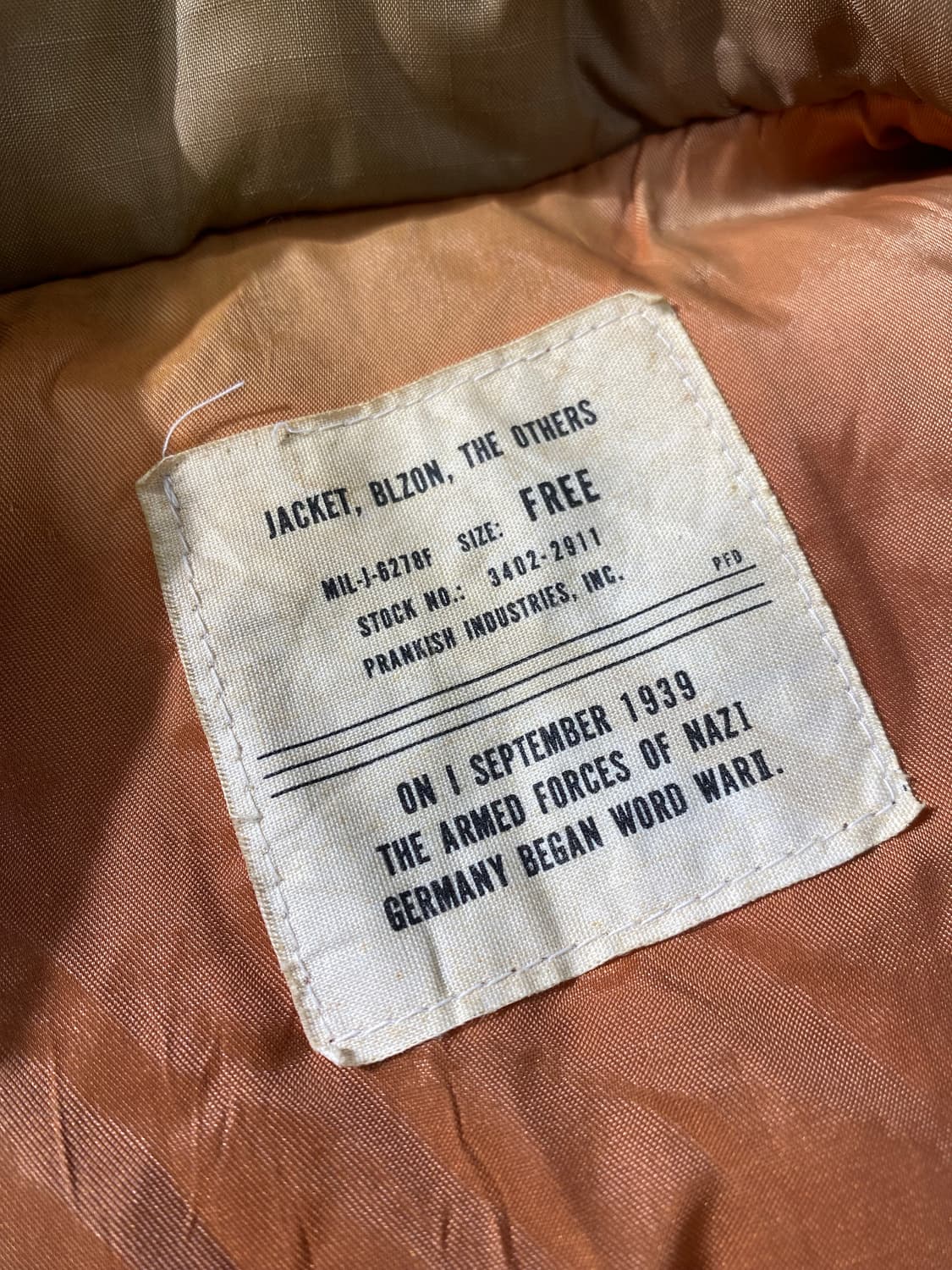 [M] Prankish Industries 밀리터리 스웨이드 패딩 베스트 상품이미지7