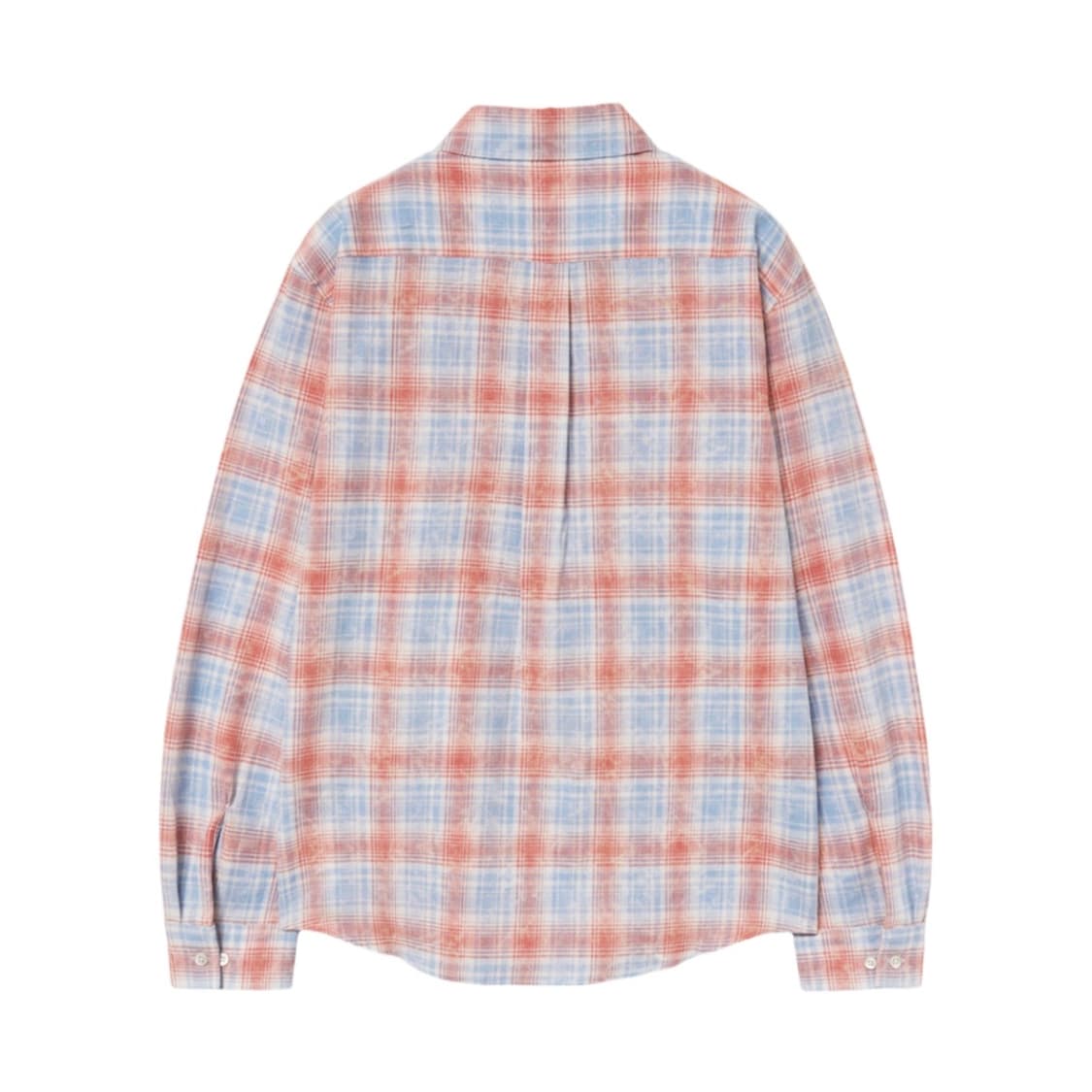 해칭룸 뮤지엄 셔츠 타이다이 체크 코랄 상품이미지2