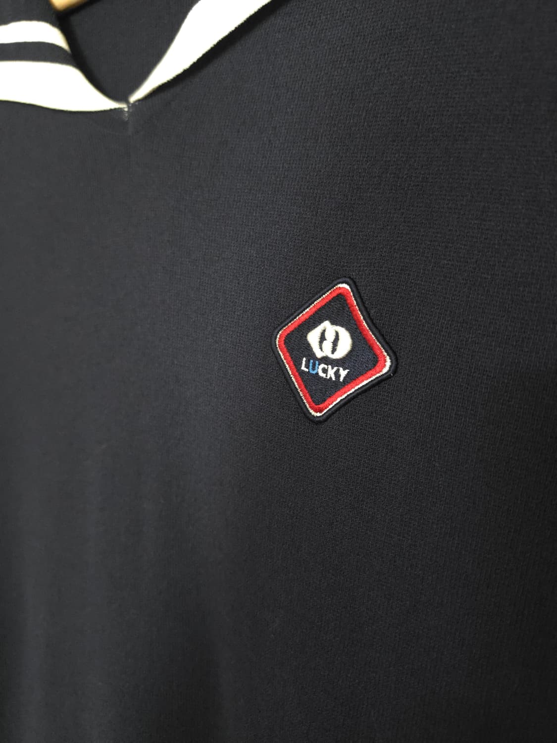 럭키슈에뜨 세일러 카라 반팔 원피스 네이비 상품이미지5